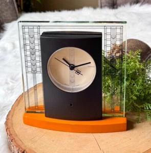 Bulova Frank Lloyd Wright Glasner House Design Mantle Office Desk Clock B7750 - Picture 1 of 5