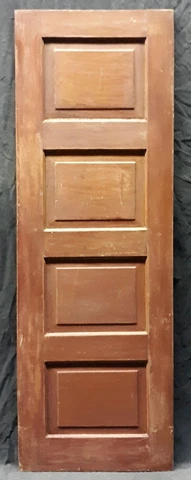 17"x53.5" Antique Vintage SOLID Wood Wooden Interior Cabinet Pantry Closet Door Cover