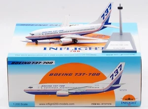 INFLIGHT 1:200 Boeing B737-700 "House Color" Diecast Aircraft Jet Model N737X - Picture 1 of 13