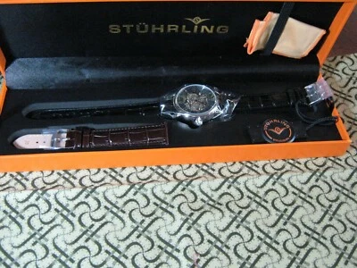 Stuhrling Original Men’s Automatic Skeleton Watch Churchill - Image 1 of 4