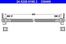 24.5228-0195.3 ATE BRAKE HOSE REAR AXLE REAR AXLE LEFT REAR AXLE RIGHT FOR CITRO