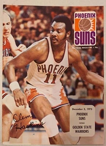 1973 PHOENIX SUNS VS GOLDEN STATE WARRIORS OFFICIAL NBA PROGRAM UN-SCORED VG+ - Picture 1 of 3