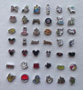 Floating Charms Unicorn Minnie Goofy Pluto for Living Memory Charm Lockets - Picture 1 of 43