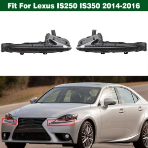 LED Daytime Running Light Front Bumper Fog Lamp For Lexus IS250 IS350 2014-2016 - Picture 1 of 9