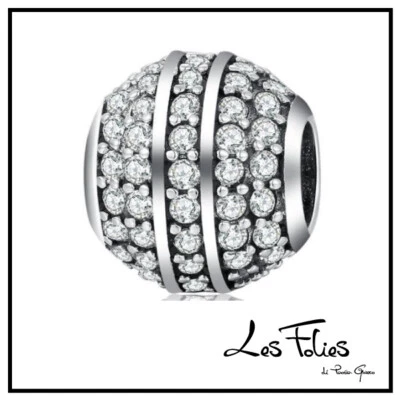 Charm Sfera strass in argento 925 - Les Folies - Immagine 1 di 4