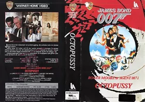 JAMES BOND - OCTOPUSSY (3) / SWEDISH PROMO VIDEO SLEEVE / WARNER VIDEO LABEL - Picture 1 of 1