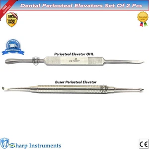 Buser Dental Periosteal Modified Elevators OHL Retracting Surgical Instruments - Picture 1 of 3