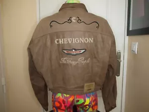 BLOUSON COURT VINTAGE EN CUIR MARRON CHEVIGNON TAILLE L - Imagen 1 de 22