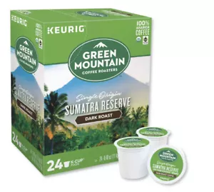 Green Mountain Coffee Organic Sumatran Xtra Bold Fair Trade Coffee KCups (24/BX) - Picture 1 of 1