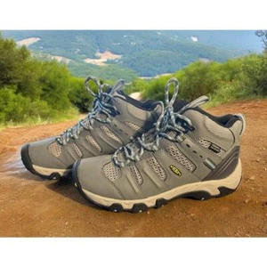 Keen Koven wasserdichte Stiefel 1020212 Stahlgrau/Wasabi Damen Größe 7,5 Wandern - Bild 1 von 4