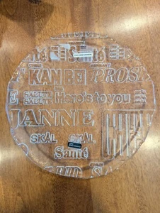 Vintage SKRUF Full Lead 7" Crystal Plate - Made in Sweden - Picture 1 of 8