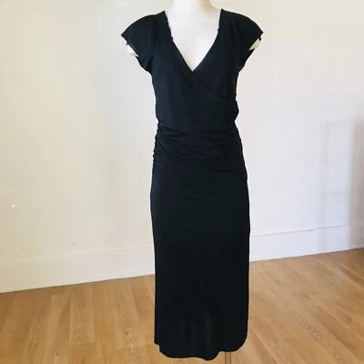 Nuevo con etiquetas Vestido Poleci Negro Talla Pequeña Estilo Mock Rap  Foto 1 de 4