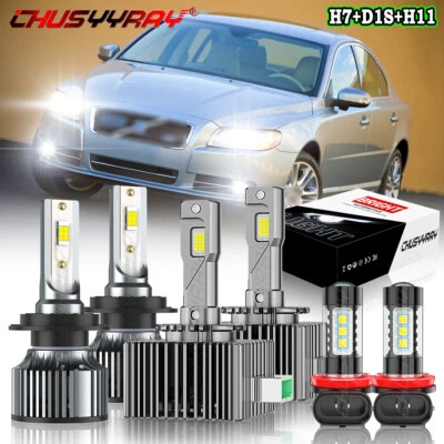 Para For Volvo S80 2008 2009 2010 2011 2012 2013 LED faro + luz antiniebla - Image 1 of 4