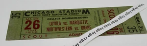 Loyola-CHICAGO Ramblers vs Marquette & Northwestern vs Drake DEC 26, 1964 Ticket - Picture 1 of 2