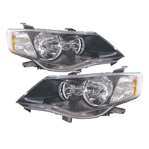 Fits Mitsubishi Outlander CW/ZG/ZH MK2 07-09 5D Clear V2 Feux Avant Phare BK LHD - Picture 1 of 7