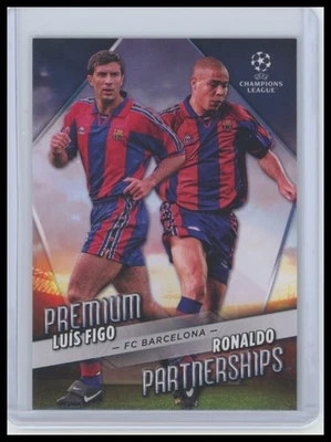 2022-23 Topps UEFA #PP-8 Luís Figo / Ronaldo Premium Partnerships - Image 1 of 2