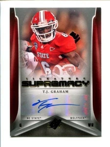 2012 SPx - Signature Supremacy #SUP-TG  T.J. Graham 🏈 RC Auto - Picture 1 of 3