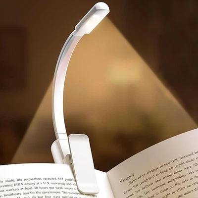 Reading Light,Aaa Battery Clip-On 3 Colors Dimming Led Light,Low Energ Long Runt - Image 1 of 4