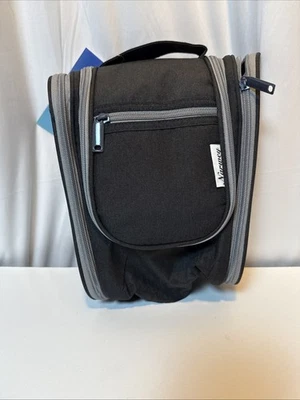 Bolsa de maquiagem e viagem Barry bolsa cosmética com cabide nova com etiquetas preta e cinza - Imagem 1 de 4