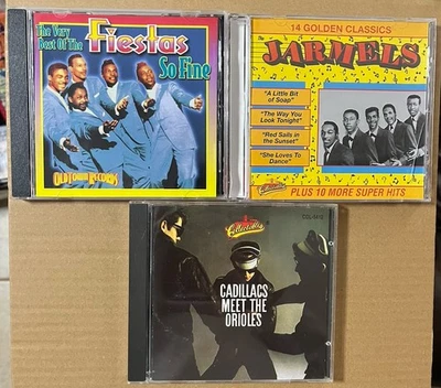 DOO WOP 3 CD LOT  THE FIESTAS    JARMELS   CADILLACS   ORIOLES   COLLECTABLES - Image 1 of 4