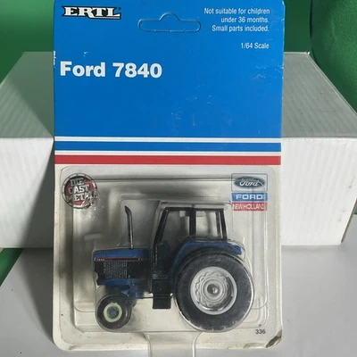 Ertl Ford 7840 Single Wheel 1/64 Blue Tractor NIC - Image 1 of 3