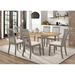 Bowery Hill 5-piece Wood Rectangle Dining Set Acacia and Coastal Gray - Picture 1 of 4