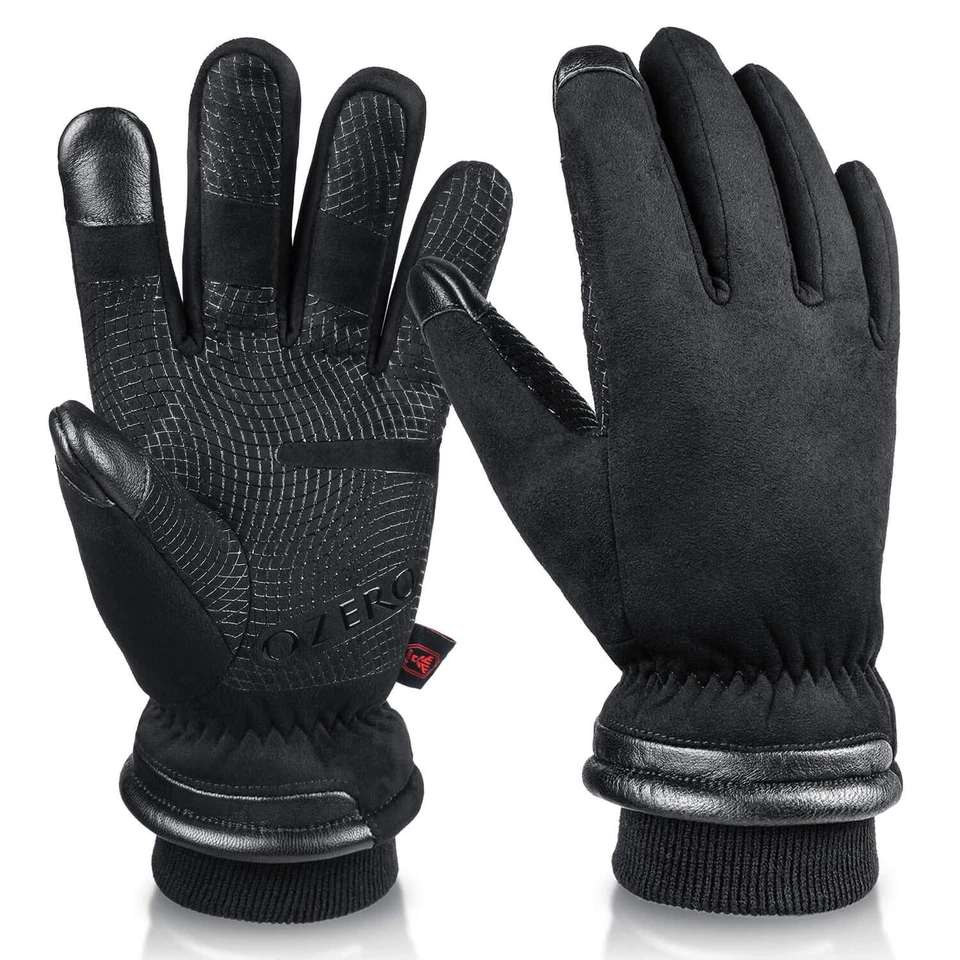 OZERO Medium Winter Thermal Gloves Men Waterproof Touch Screen Insulated P1