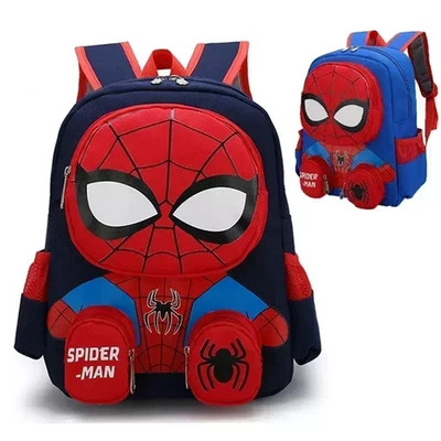 Boys Marvel Spiderman Backpack Kids Avengers School Travel Rucksack Lunch Bag UK