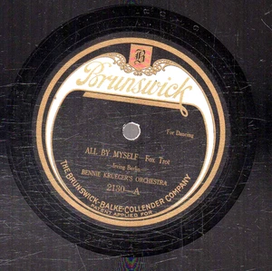 16PO.  Bennie Krueger Orch. - All By Myself & Saturday - Brunswick 2130 - Foto 1 di 1