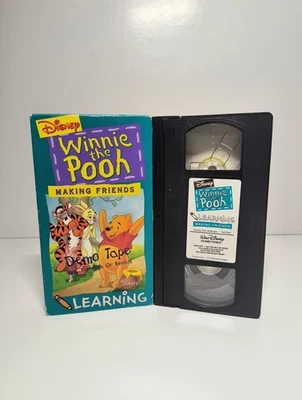 Winnie the Pooh – Making Friends VHS – RARE DEMO Tape – Not For Sale – Tested - Image 1 of 4