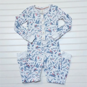 Mini Boden Girls Woodland One Piece Long John Pajamas - Picture 1 of 5
