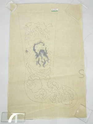 Needlework Canvas - Unfinshed Painting - "Santa Stocking" #656 - Image 1 of 4