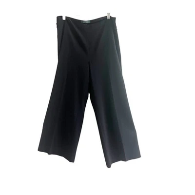 Pantalones de vestir Lauren by Ralph Lauren pierna ancha de lana para carrera talla 10 dinero antiguo Foto 1 de 4
