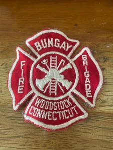 Bungay fire brigade Woodstock Connecticut fire fighter patch early bx 12#2 - Picture 1 of 2
