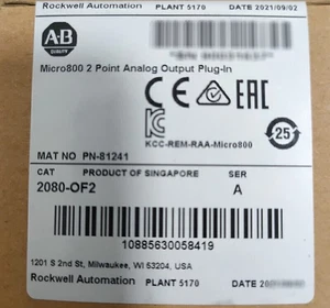 2080-OF2 Allen-Bradley Micro800 2 Point Analog Output Plug-In Module 2080OF2 - Picture 1 of 2