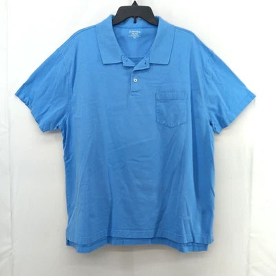 Camisa Polo St Johns Bay Para Hombre Talla XXL Azul Cuello Bolsillo Frontal Manga Corta Foto 1 de 4