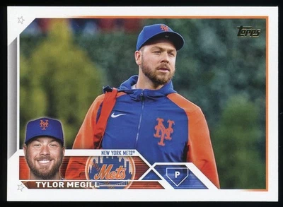Tyler MeGill 2023 Topps Series 1 #83 Golden Mirror Image Variation SP SSP Mets - Image 1 of 2
