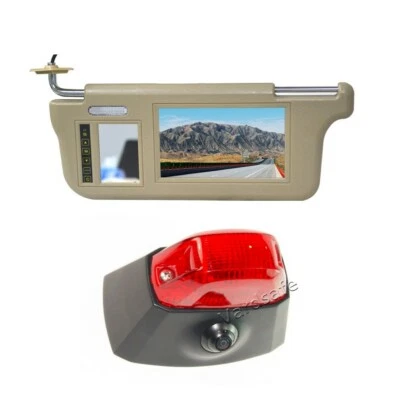 Sun Visor Rear View Mirror Monitor Backup Reversing Camera for Ram Promaster Van - Image 1 of 4