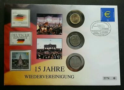 [SJ] Germany Euro Coin 2002 Building Culture Currency Money FDC (coin cover) - Image 1 of 4