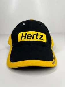 Hertz car equipment rental cap hat adjustable one size fits most black yellow - Bild 1 von 12