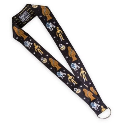 Disney Parks Star Wars Reversible Pin Lanyard Greatest In The Galaxy Characters - Image 1 of 2