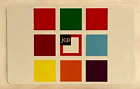 Carte cadeau JCPenney JCP gros blocs colorés audacieux 2012