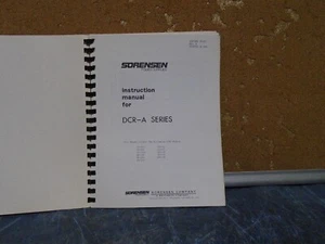 Sorensen Serie DCR-A Fuentes de alimentación Manual de instrucciones y servicio - Imagen 1 de 2