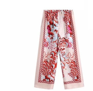 Womens Lounge Long Wide Leg Trousers Elastic Waist Palazzo Pants Pajama Casual - Picture 1 of 2