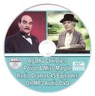 Agatha Christie Poirot & Miss Marple Radio Dramen 45 Episoden auf MP3 Audio DVD