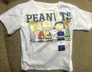 NWT! Peanuts Gang T Shirt Kids XS 4/6 SS Pullover Charlie Brown Snoopy & Others - Picture 1 of 5