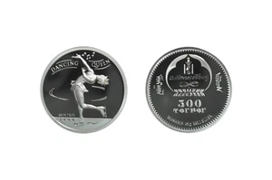 Mongolei 2006 Dancing Queen Eislaufen 500 Tugrik mit Diamant 25 gm Silber PP - Bild 1 von 1