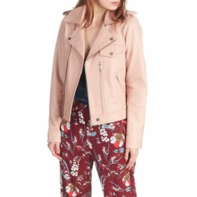 BLOUSON PERFECTO SINEQUANONE FEMME NEUF 100% CUIR D'AGNEAU T 44 - Photo 1/4