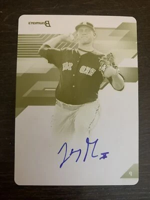 Jason GROOME🔥2017 Bowman's Best Yellow Printing Plate AUTO #B17-JG 1/1 Red Sox - Image 1 of 2