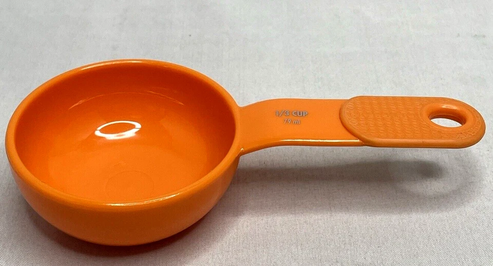 KitchenAid Orange Measuring 1/3 Cup Replacement Soft Handle Secure Grip - Image 1 of 4